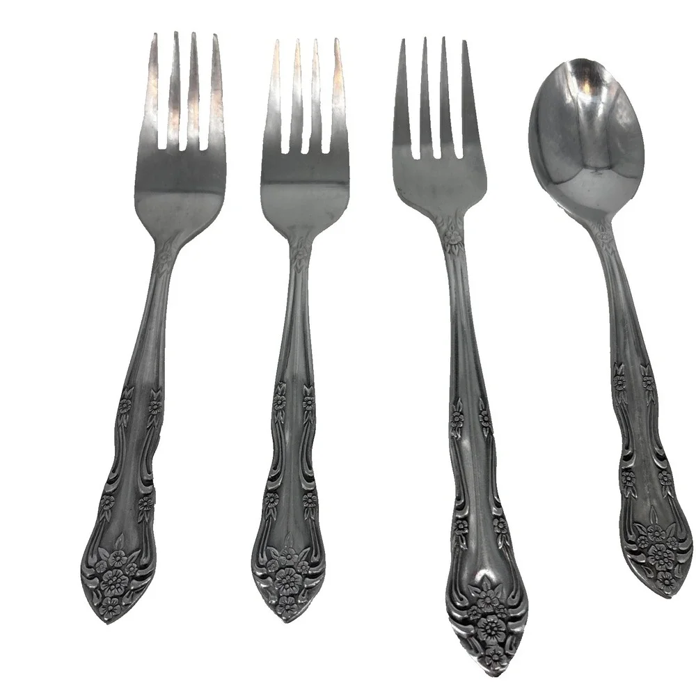 Rogers Co Dream Rose aka Rose Bud Stainless Miscellaneous Set of 6 Silverware
